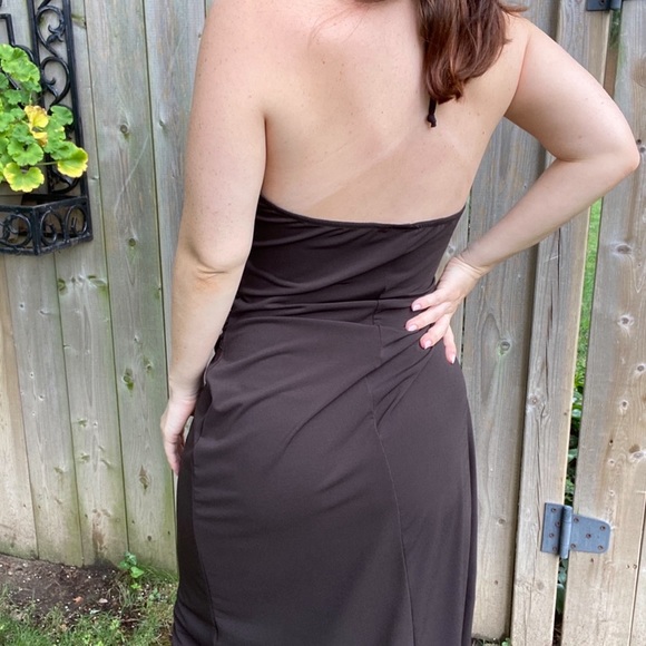 Brown sequence dress - Picture 4 of 8